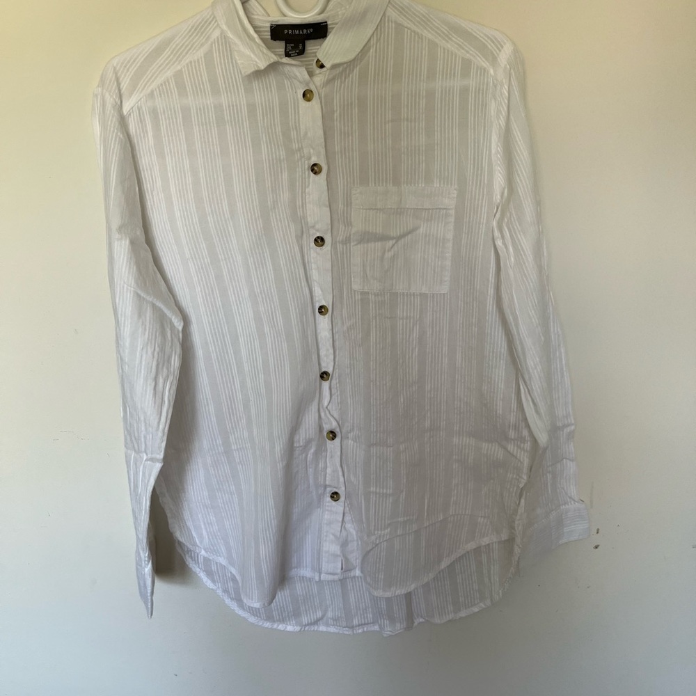 Primark White Classic Button Down Shirt